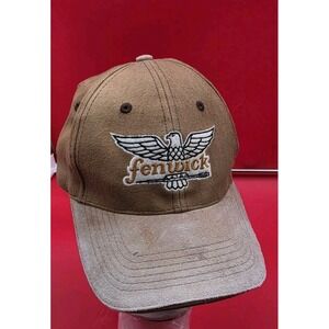 Fenwick Baseball Cap Men OS Brown Good Adjustable Fishing Outdoor Eagle Logo